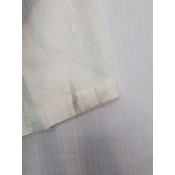 MATCH Brand 100% Linen SET Sz Large Blouse And Pants Ivory Lagenlook Coastal - Picture 5 of 13